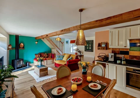 The kitchen & dining area at Little Merryfield, Guineaford