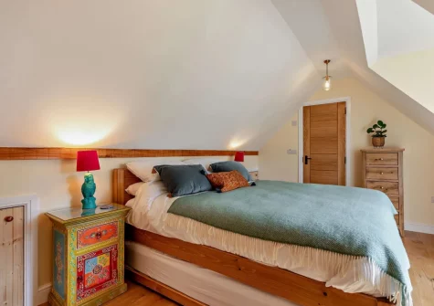 The bedroom at Little Merryfield, Guineaford