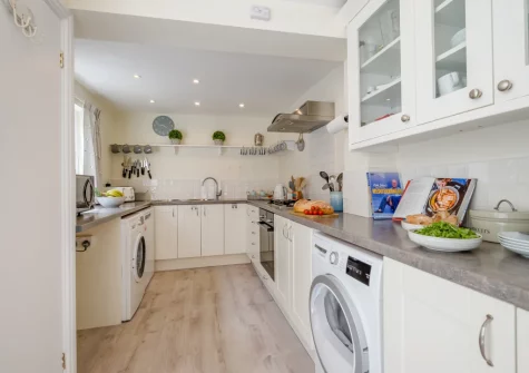 The kitchen at Little New Street, Padstow