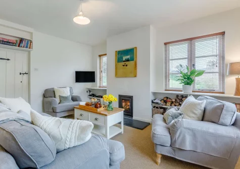 The living room at Little Oak Cottage, East Anstey