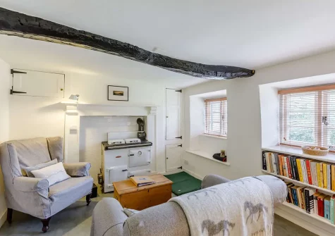 The living room at Little Oak Cottage, East Anstey
