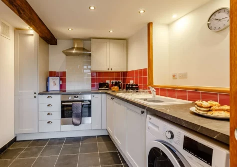 The kitchen at Little Owl Cottage, Langridge