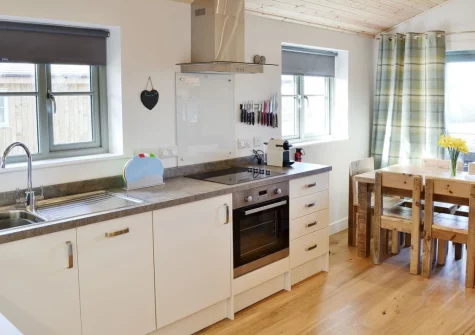 The kitchen & dining area at Little Owl, Winnard's Perch