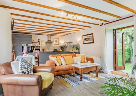 The living area at Little Pear Tree Barn, Kingston
