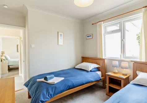 Bedroom #2 at Little Pebble, Porthallow