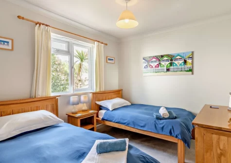 Bedroom #2 at Little Pebble, Porthallow