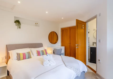 The bedroom at Little Seaward, Boscastle