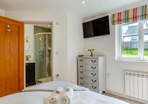 The bedroom at Little Seaward, Boscastle