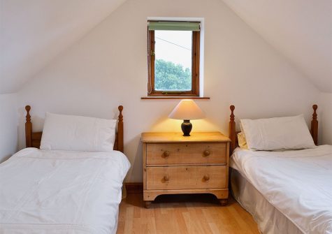 Bedroom #2 at Little Shelvin Farm Cottage, Luppitt