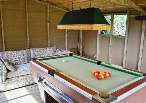The games room at Little Shelvin Farm Cottage, Luppitt