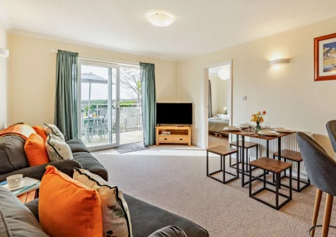 The living area at Little Trelana, Kilkhampton