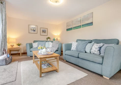 The living room at Little Wagtail, Chilla