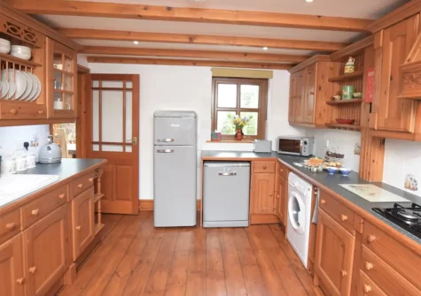 The kitchen at Little Water Farm Lake View House, Goonhavern