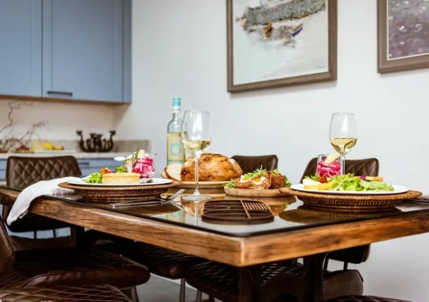 The dining area at Littlefields, Seaton