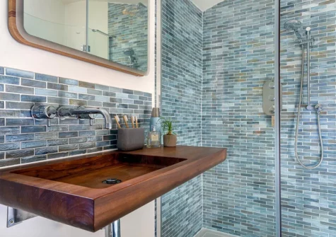 The bathroom at Littlefields, Seaton