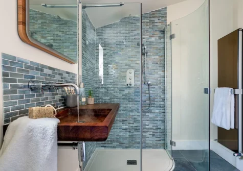 The bathroom at Littlefields, Seaton
