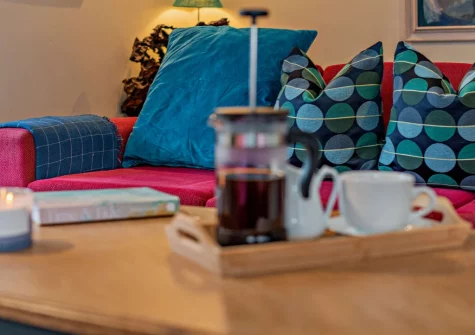 The living room at Lobster House, Padstow
