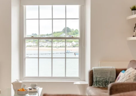 The living area at Lobster's Loft, Appledore