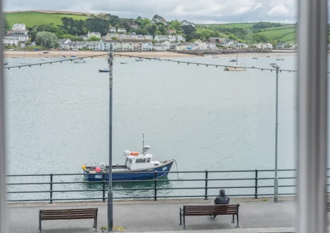 The view from the living area at Lobster's Loft, Appledore