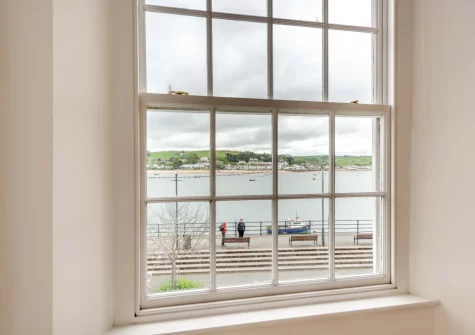 The view from bedroom #1 at Lobster's Loft, Appledore