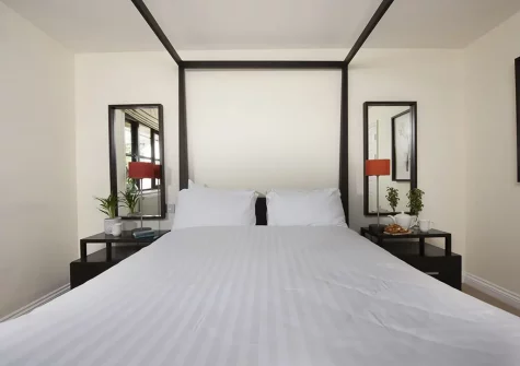 Bedroom #1 at Lodge 23, Hustyns, Wadebridge