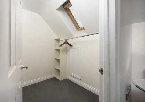 Bedroom #3 walk-in wardrobe at Lodge 23, Hustyns, Wadebridge