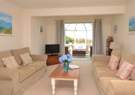 The living room at Long Cottage, Trelights