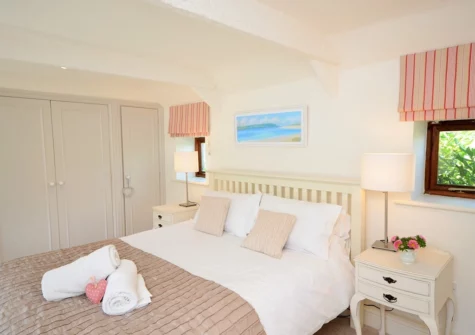 Bedroom #1 at Long Cottage, Trelights