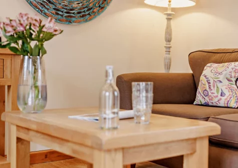 The living area at Long Horn Barn, Launceston