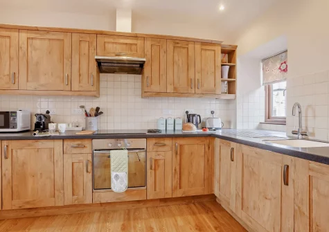 The kitchen at Long Horn Barn, Launceston