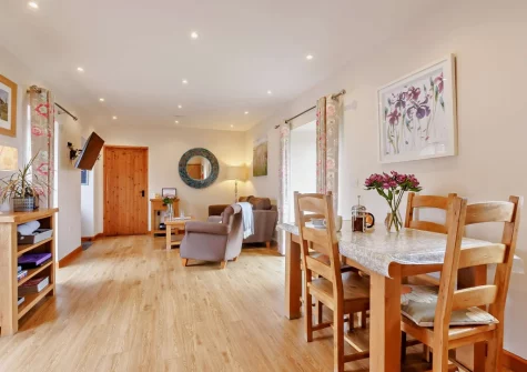 The dining area at Long Horn Barn, Launceston