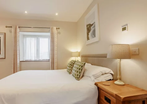 The bedroom at Long Horn Barn, Launceston