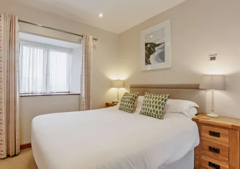 The bedroom at Long Horn Barn, Launceston