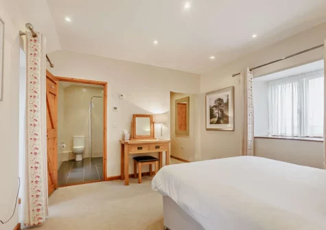 The bedroom at Long Horn Barn, Launceston