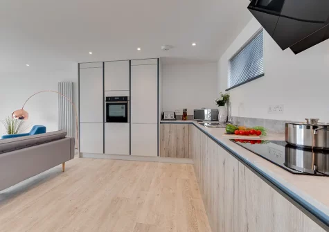 the kitchen at Longitude 5° W, Porthleven