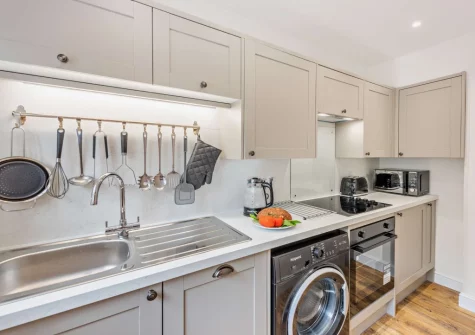 The kitchen at Loventor Cottage, Instow