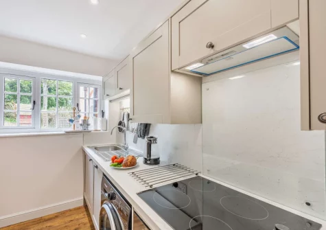 The kitchen at Loventor Cottage, Instow