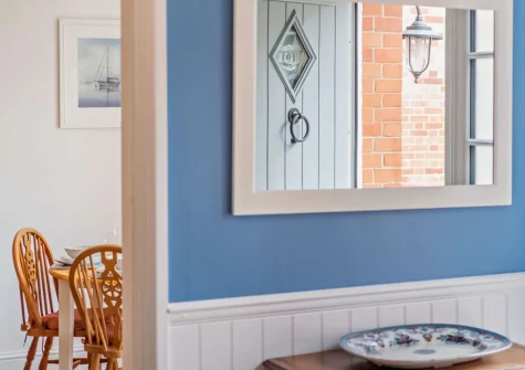 The entrance hallway at Loventor Cottage, Instow
