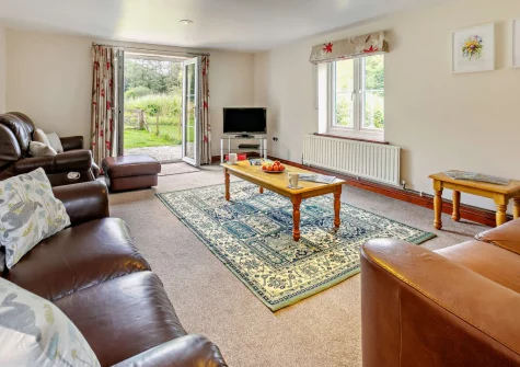 The living room at Loveny Cottage, Two Waters Foot