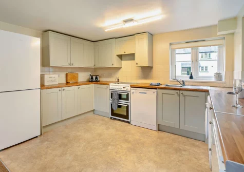 The kitchen at Loveny Cottage, Two Waters Foot