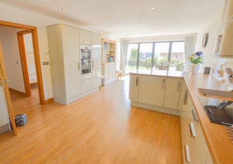 The kitchen at Lowenna, Coverack