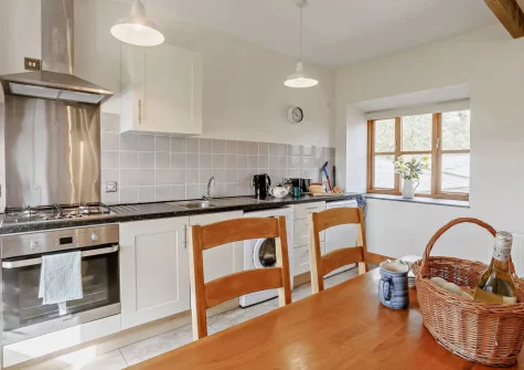 The kitchen & dining area at Lower Chasty Barn, Holsworthy