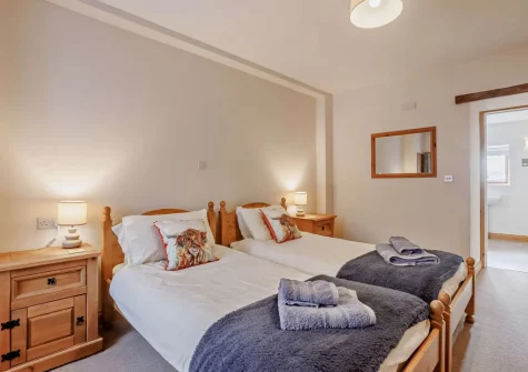 Bedroom #2 at Lower Chasty Barn, Holsworthy