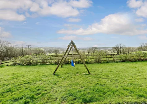 The rear garden at Lower Chasty Barn, Holsworthy