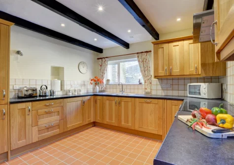 The kitchen at Lower Dean Farm, Parracombe