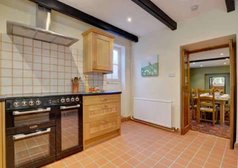 The kitchen at Lower Dean Farm, Parracombe