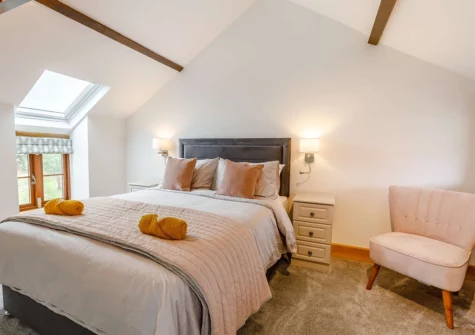 Bedroom #2 at Lower Firebeacon Barn, Firebeacon Farm, Edistone
