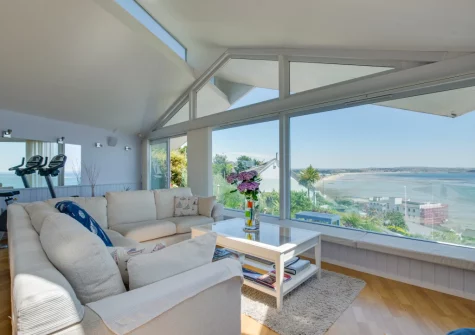 The living area at Lower Trenarthan, Penzance