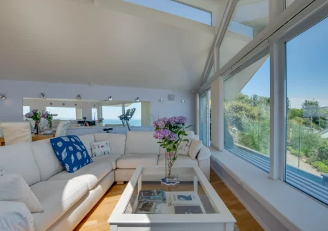 The living area at Lower Trenarthan, Penzance