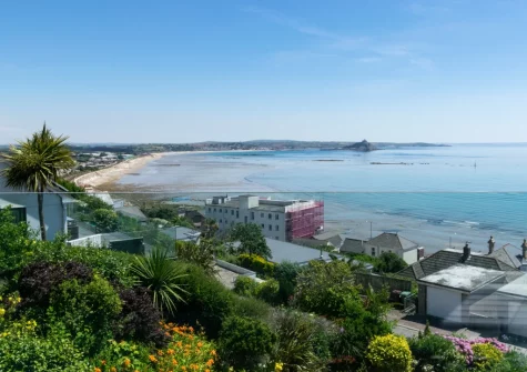 Enjoy fantastic views across the expanse of Mount's Bay when you stay at Lower Trenarthan, Penzance